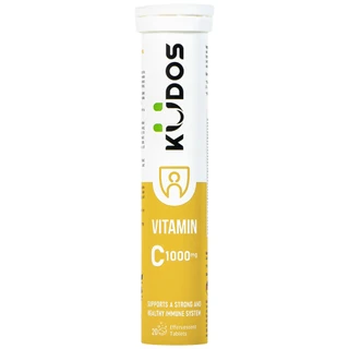 Viên sủi giúp bổ sung vitamin C cho cơ thể Kudos Vitamin C 1000mg hương chanh (20 viên)
