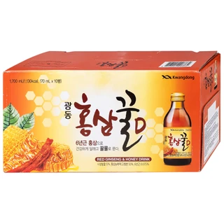 Nước Hồng Sâm Mật Ong Kwangdong (10 chai x 170ml)