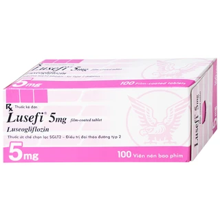 Thuốc Lusefi 5mg Taisho điều trị bệnh đái tháo đường tuýp 2, cải thiện việc kiểm soát đường huyết (10 vỉ x 10 viên)