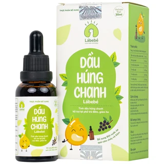 Dầu Húng Chanh Hỗ Trợ Lợi Phế Trừ Đờm Giảm Ho Labebé (30ml)
