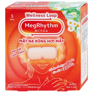 Mặt nạ xông hơi mắt MegRhythm KAO hương hoa cúc dễ chịu, thư giãn đôi mắt (5 miếng)