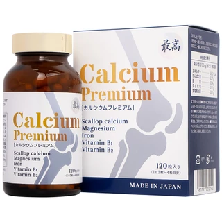 Viên bổ sung canxi, khoáng chất giảm nguy cơ loãng xương Calcium Premium JpanWell (120 viên)