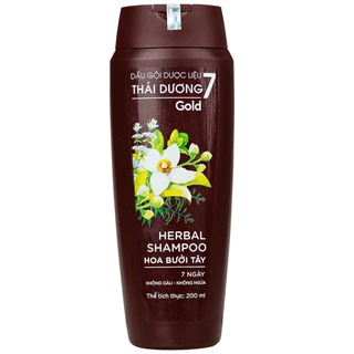 Dầu gội dược liệu Thái Dương 7 Gold hỗ trợ giảm gàu, ngứa và tóc gãy rụng (200ml)