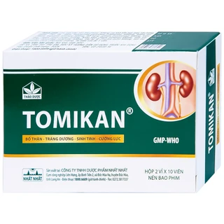Thuốc Tomikan Nhất Nhất bổ thận, tráng dương, sinh tinh (2 vỉ x 10 viên)
