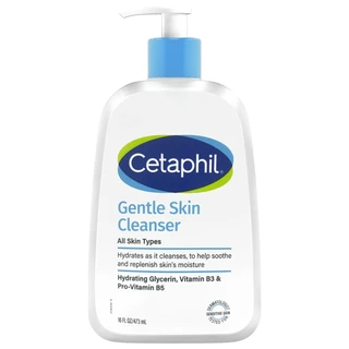Sữa rửa mặt dịu nhẹ Cetaphil Gentle Skin Cleanser bổ sung độ ẩm dành cho mọi loại da (473ml)