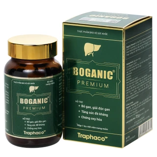 Viên uống hỗ trợ bổ gan, giải độc gan, bảo vệ tế bào gan, tăng cường chức năng gan Boganic Premium Traphaco (60 viên)