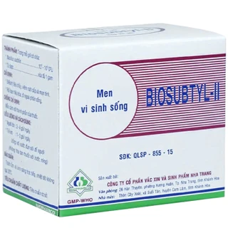 Men vi sinh sống Biosubtyl-II Biopharco điều trị tiêu chảy, viêm ruột cấp và mạn tính (50 gói)