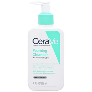 Sữa rửa mặt dành cho da dầu Cerave Foaming Cleanser 236ml