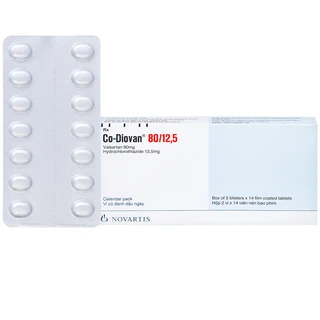 Thuốc Codiovan 80mg/12.5mg Novartis điều trị tăng huyết áp (2 vỉ x 14 viên)