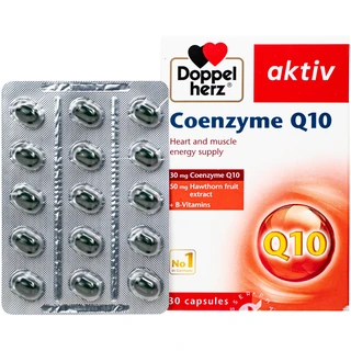 Viên uống hỗ trợ sức khỏe tim mạch Coenzyme Q10 Doppelherz (2 vỉ x 15 viên)