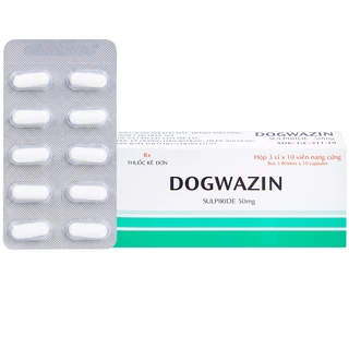 Thuốc Dogwazin Thành Nam điều trị các triệu chứng lo âu, rối loạn hành vi nặng (3 vỉ x 10 viên)