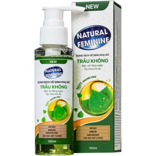 Dung dịch vệ sinh phụ nữ Natural Feminine Lá Trầu Không vệ sinh nhẹ nhàng, kháng khuẩn (100ml)