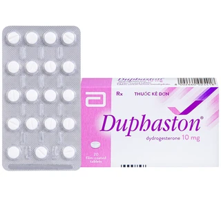 Thuốc Duphaston Abbott điều hòa kinh nguyệt, lạc nội mạc tử cung (1 vỉ x 20 viên)