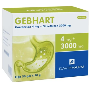 Gel uống Gebhart Davipharm điều trị triệu chứng cơn đau dạ dày (30 gói x 10g)