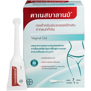 Gel đặt âm đạo Canesbalance Bayer điều trị viêm âm đạo do vi khuẩn, giảm mùi hôi (7 tuýp x 5ml)
