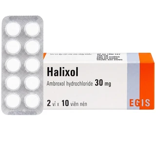 Thuốc Halixol 30mg Egis Pharma điều trị hen phế quản và viêm phế quản (2 vỉ x 10 viên)