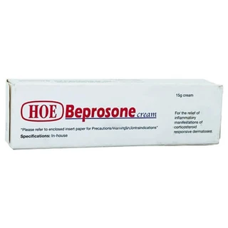 Kem bôi Beprosone Cream HOE Pharmaceuticals điều trị viêm da dị ứng, eczema, lupus ban đỏ (15g)