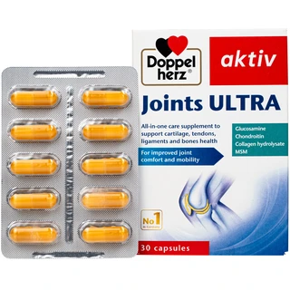 Viên uống hỗ trợ tăng tiết dịch khớp Joints Ultra Doppelherz (3 vỉ x 10 viên)