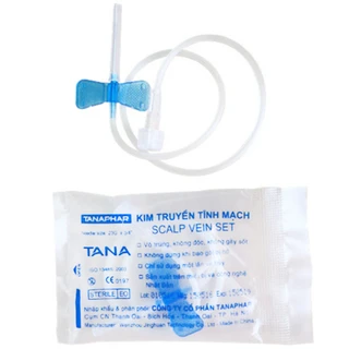 Kim bướm 23G Hamico (100 cái) Scalp Vein Set giúp cho kim không bị dịch chuyển