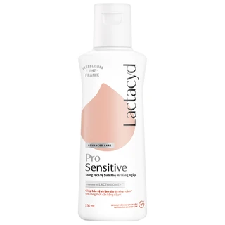 Dung dịch vệ sinh phụ nữ Lactacyd Pro Sensitive giảm ngứa, ngăn ngừa viêm nhiễm (150ml)