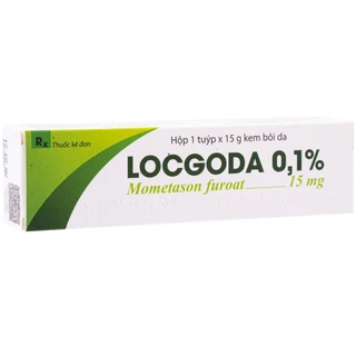 Kem bôi da Locgoda 0.1% Medbolide điều trị vẩy nến, viêm da dị ứng (15g)
