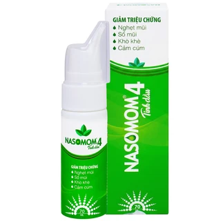 Tinh dầu Nasomom 4 Reliv hỗ trợ điều trị nghẹt mũi, sổ mũi, khò khè, cảm cúm (70ml)