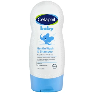 Sữa tắm gội em bé Cetaphil Baby Gentle Wash and Shampoo Hair and Body làm dịu da, không gây kích ứng (230ml)