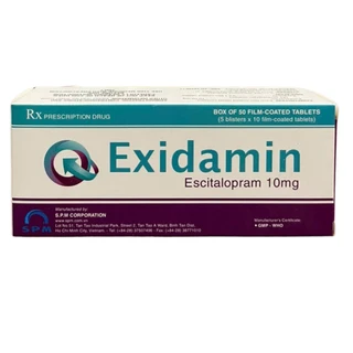 Thuốc Exidamin 10mg S.P.M điều trị các giai đoạn trầm cảm nặng (5 vỉ x 10 viên)