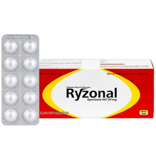 Thuốc Ryzonal Davipharm điều trị hội chứng đốt sống cổ, viêm quanh khớp vai (6 vỉ x 10 viên)