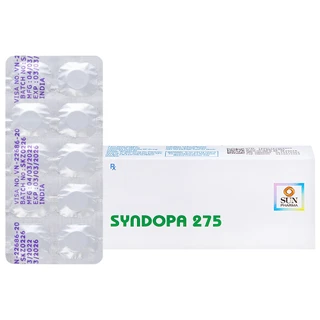 Thuốc Syndopa 275 Sun Pharma điều trị triệu chứng bệnh Parkinson (5 vỉ x 10 viên)