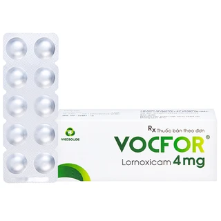 Thuốc Vocfor 4mg Medisun điều trị đau sau phẫu thuật (3 vỉ x 10 viên)