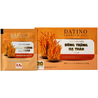Trà thảo mộc đông trùng hạ thảo túi lọc Datino premium tea (20 túi x 2,5g)