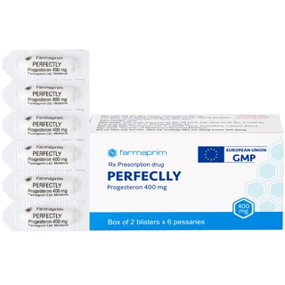 Viên đạn Perfeclly 400mg Farmaprim điều trị hội chứng tiền kinh nguyệt (2 vỉ x 6 viên)