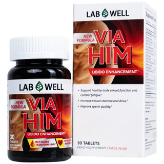 Viên uống giúp tăng cường sinh lực và khả năng sinh lý nam Via Him Lab Well (30 viên)