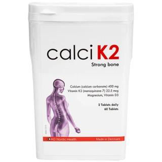 Viên uống hỗ trợ phòng chống loãng xương, bổ sung canxi giúp xương chắc khỏe Calci K2 Dao Nordic Health (60 viên)