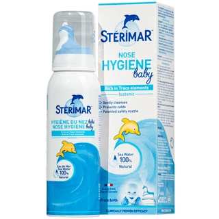 Xịt mũi trẻ em Sterimar Hygiene Baby - Vệ sinh mũi cho trẻ từ 0 đến 3 tuổi (100ml)