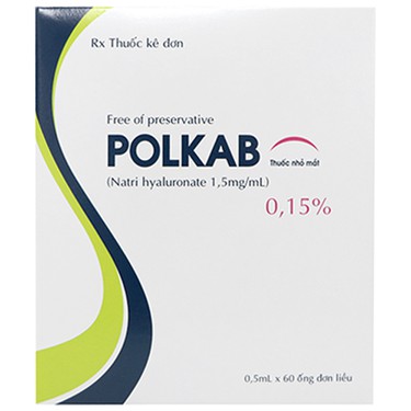 Thuốc nhỏ mắt Polkab 0.15% Samchundang Pharm sử dụng cho triệu chứng ...