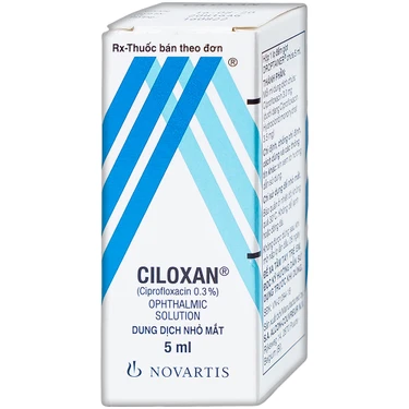 Thuốc nhỏ mắt Ciloxan Alcon trị loét giác mạc, viêm kết mạc (5ml)