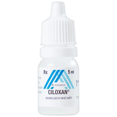Thuốc nhỏ mắt Ciloxan Alcon trị loét giác mạc, viêm kết mạc (5ml)