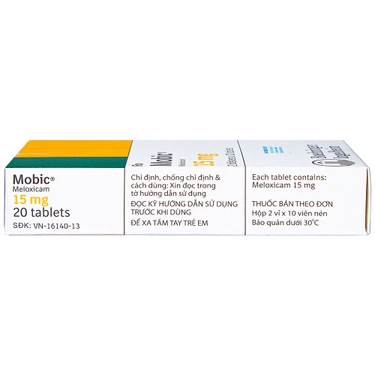 Mobic 15mg Boehringer điều trị viêm xương khớp (2 vỉ x 10 viên)