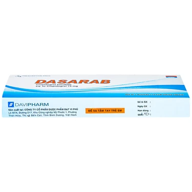 Thuốc Dasarab 75Mg trị hội chứng mạch vành cấp