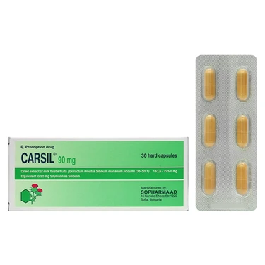 Thuốc Carsil 90Mg Sopharma trị viêm gan, xơ gan, gan nhiễm mỡ