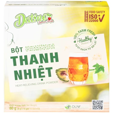 Bột thanh nhiệt Datino hỗ trợ mát gan, lợi tiểu (10 gói x 8g)