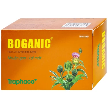 Thuốc Boganic bổ gan, giải độc gan (5 vỉ x 20 viên)