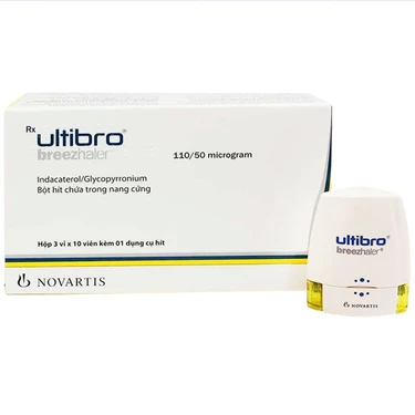 Thuốc Ultibro Breezhaler 110/50mcg Novartis điều trị bệnh phổi mãn tính ...