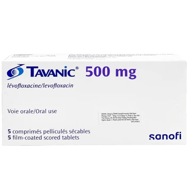 Thuốc Tavanic 500Mg điều trị nhiễm khuẩn (Hộp 1 vỉ x 5 viên)