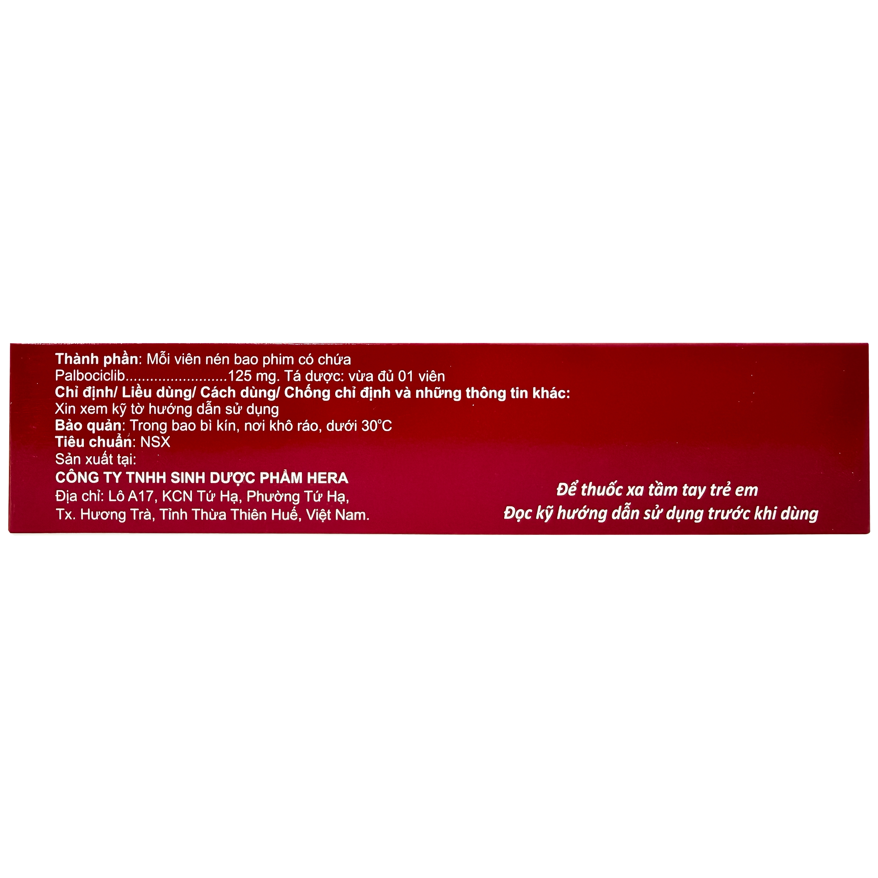 Hình ảnh Thuốc Palciclin 125mg Herabiopharm điều trị ung thư vú (3 vỉ x 7 viên)