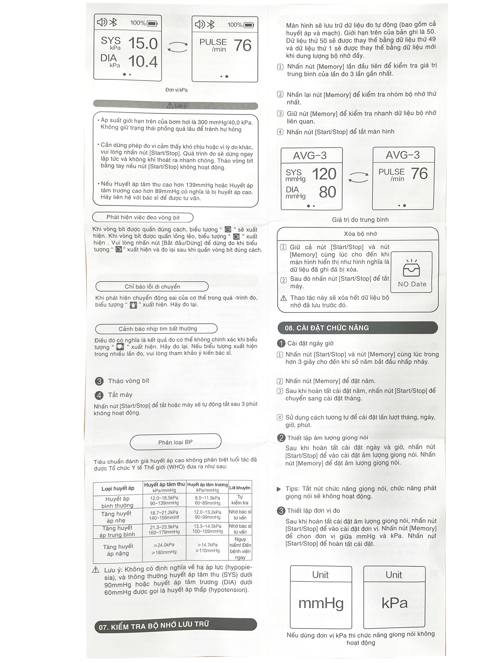 Hình ảnh Máy đo huyết áp bắp tay cao cấp không dây Yuwell YE630CR