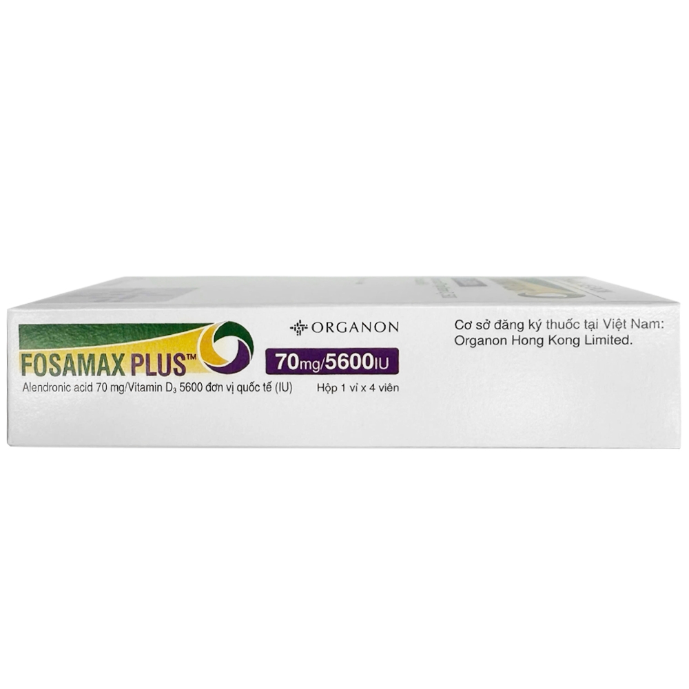 Hình ảnh Thuốc Fosamax Plus 70mg/5600IU Organon điều trị loãng xương (1 vỉ x 4 viên)
