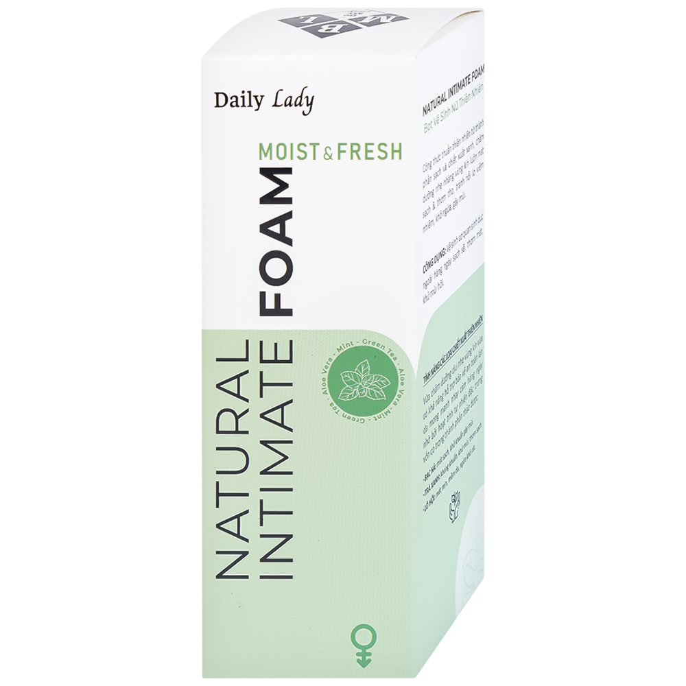 Hình ảnh Dung dịch vệ sinh phụ nữ dạng bọt Daily Lady Moist And Fresh vệ sinh cơ quan sinh dục, khử mùi hôi (100ml)
